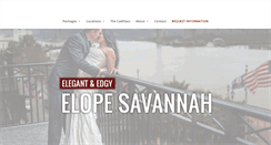 Desktop Screenshot of elopesavannah.com